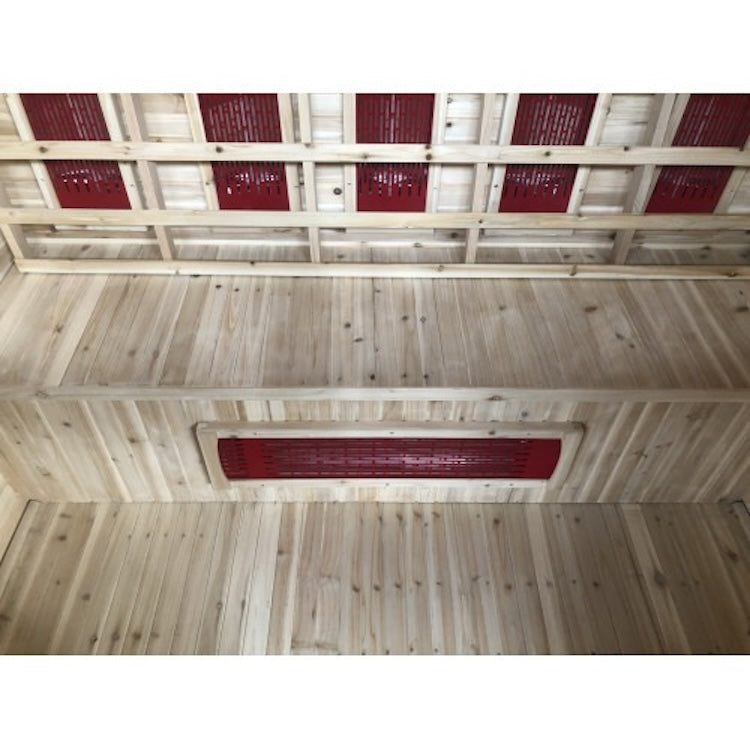 SunRay Cayenne 4 Person Outdoor Infrared Sauna with Ceramic Heaters