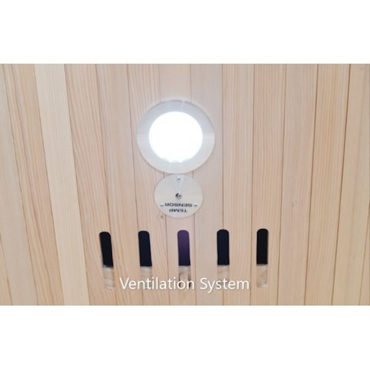 SunRay Grandby 3 Person Outdoor Infrared Sauna with Ceramic Heaters