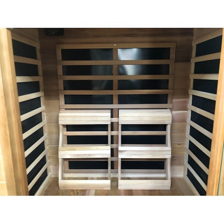 SunRay Sierra 2 Person Cedar Infrared Sauna with Carbon Heaters
