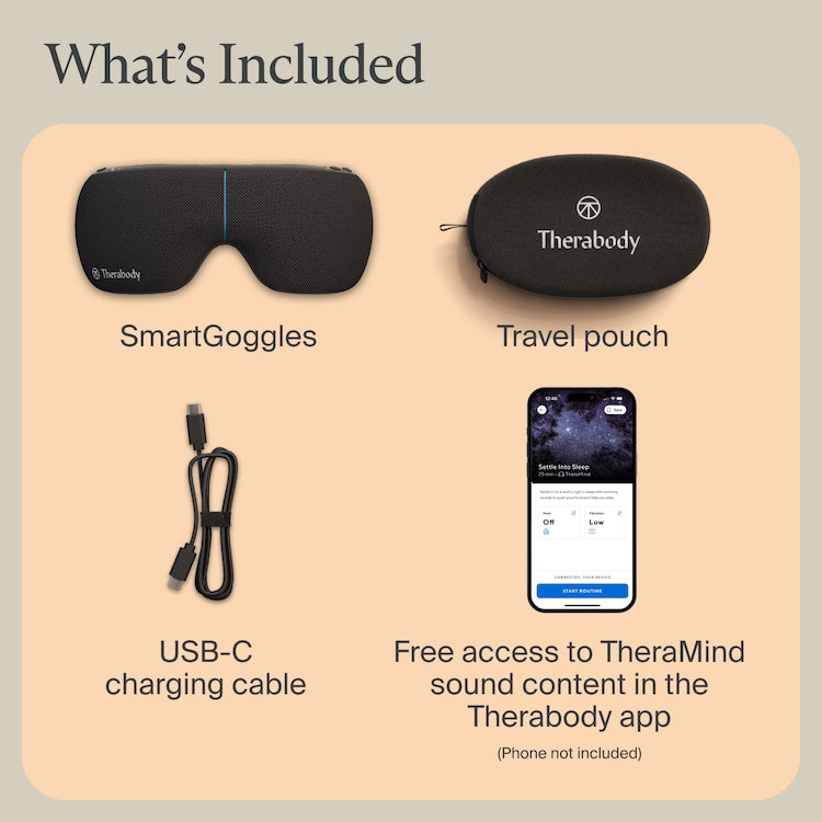 Therabody SmartGoggles Heated Eye & Temple Massager (2nd Gen