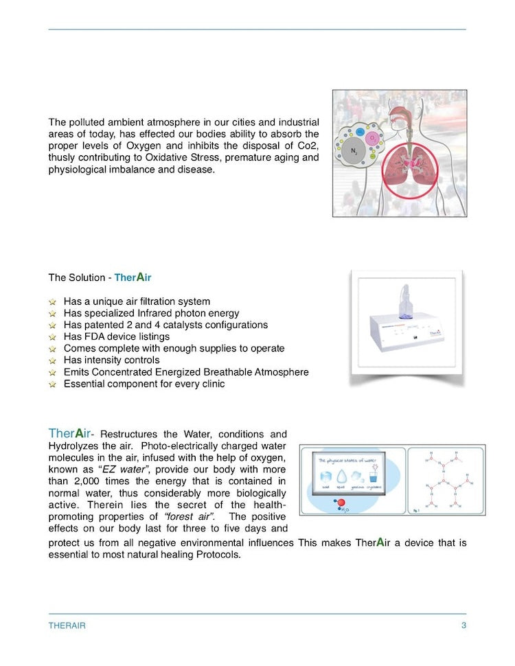 Therasage TherAir Singlet Oxygen Therapy