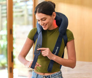 Therabody ThermNeck & Upper Back adjusted while standing