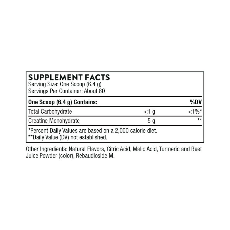 Thorne Creatine Monohydrate - 60 Scoops