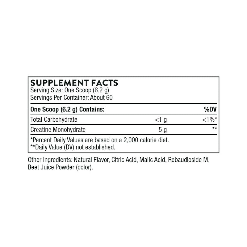 Thorne Creatine Monohydrate - 60 Scoops
