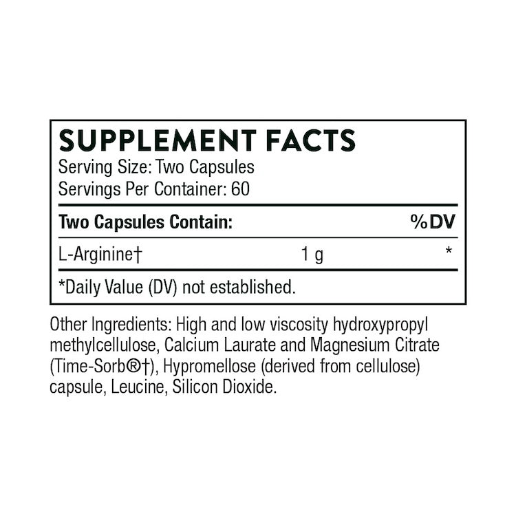 Thorne L-Arginine - Sustained Release