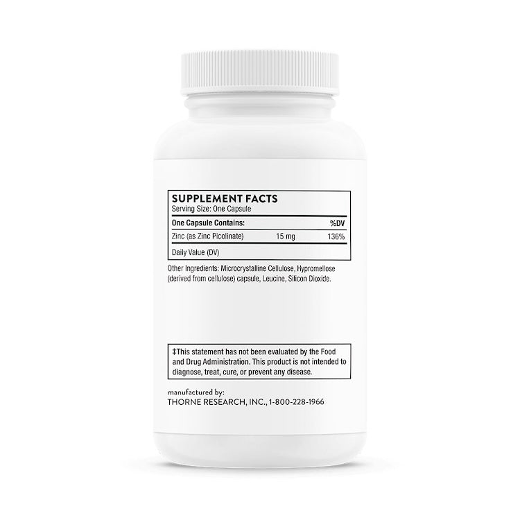 Thorne Zinc Picolinate 15 mg