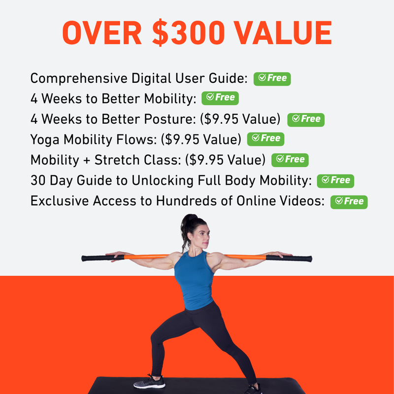Stick Mobility Training Stick Bundle - Stretching Tool for Mobility & Flexibility