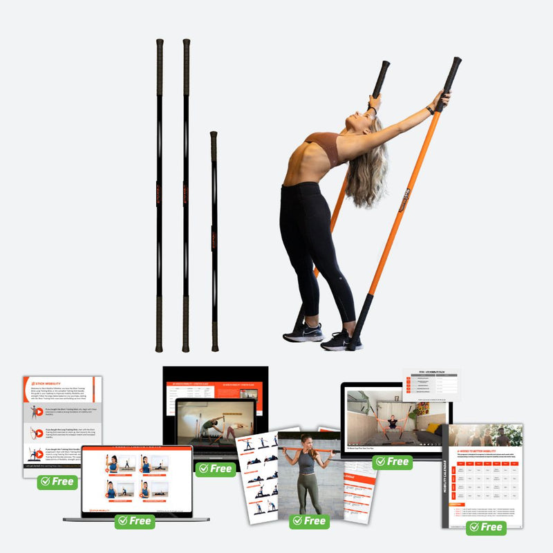 Stick Mobility Training Stick Bundle - Stretching Tool for Mobility & Flexibility