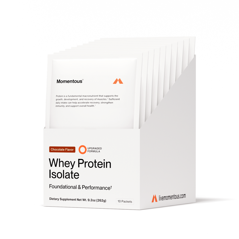 Momentous Whey Protein Isolate 10-Travel Packs