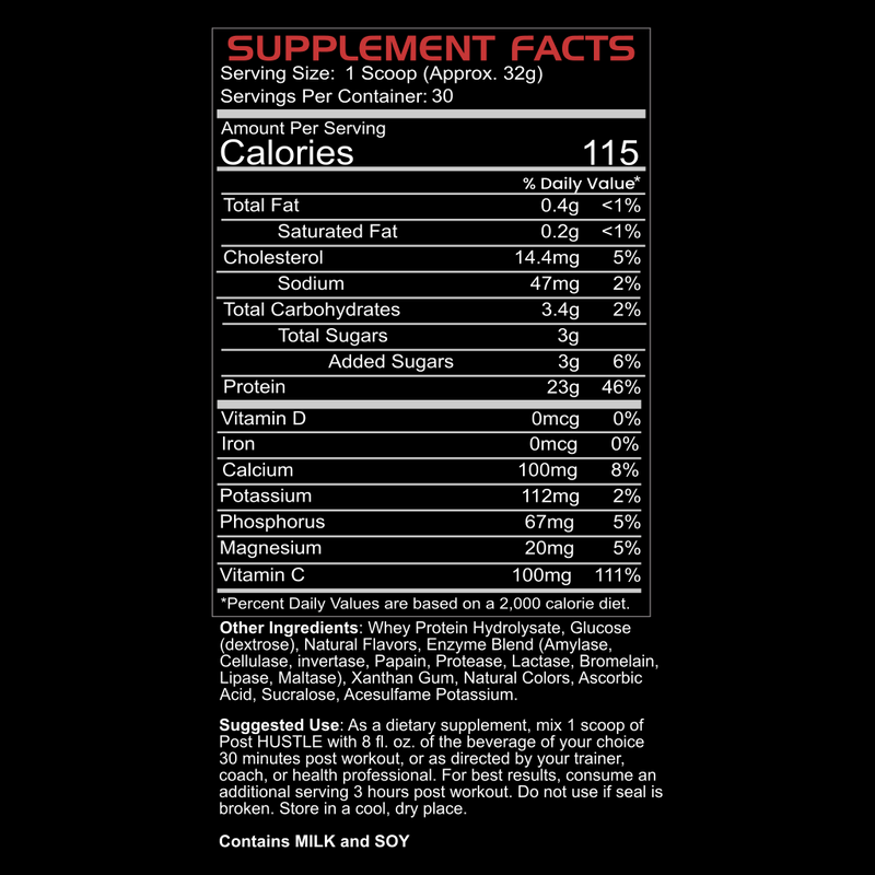 BLACKLABEL Supplements POST HUSTLE