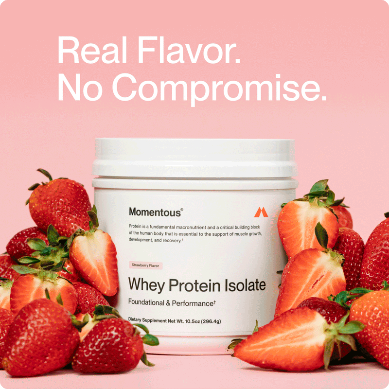 Momentous Grass-Fed Whey Protein Isolate Powder - Limited Edition Flavors