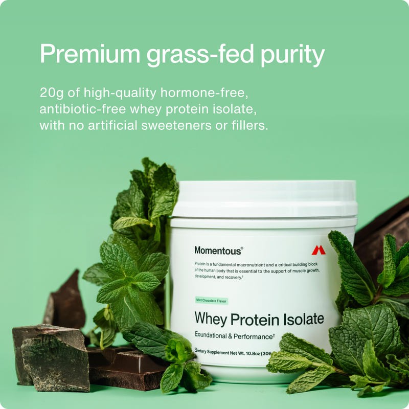 Momentous Grass-Fed Whey Protein Isolate Powder - Limited Edition Flavors