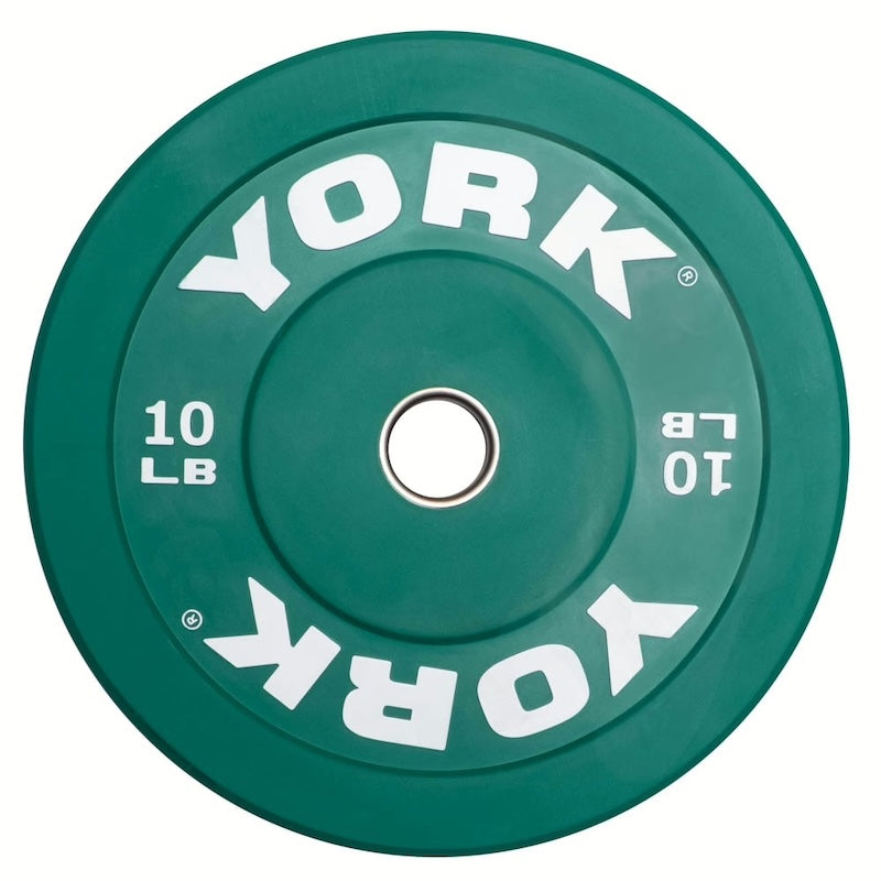 York Barbell Rubber Training Bumper Plate (Color)