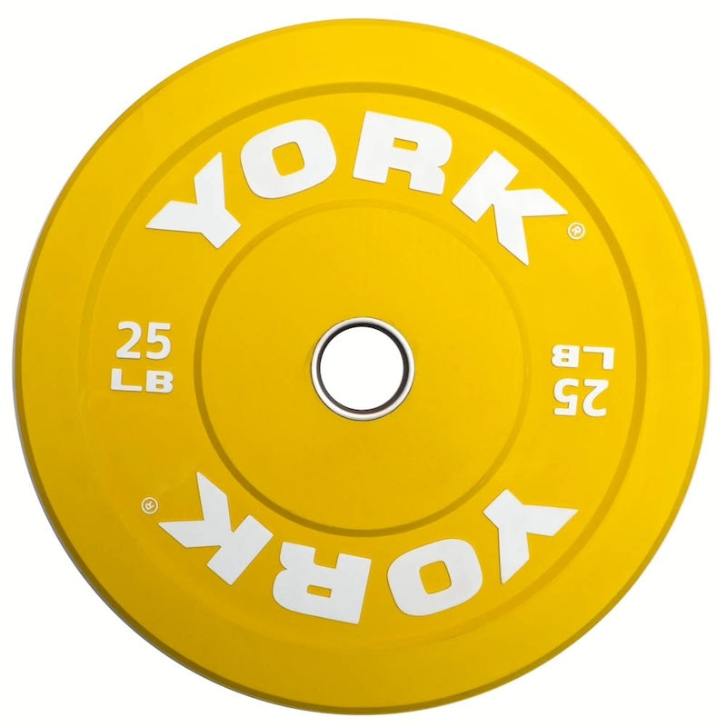 York Barbell Rubber Training Bumper Plate (Color)