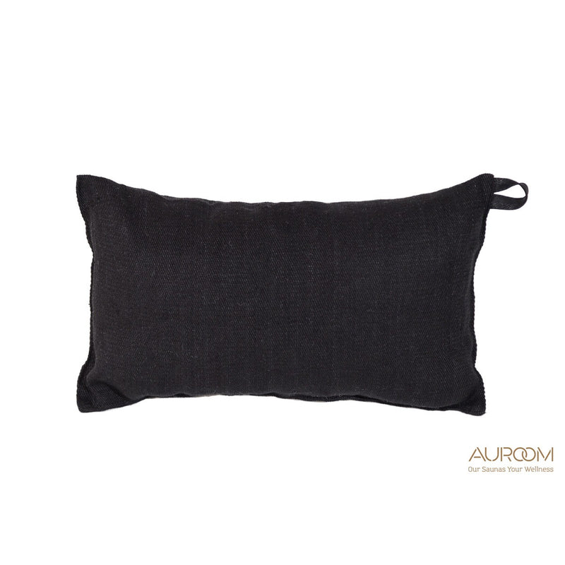 Auroom Sauna Pillow - black pillow on white
