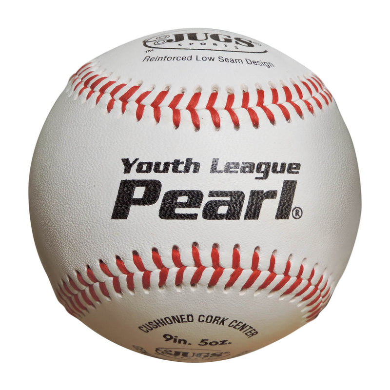 Jugs Pearl Youth League Leather Baseball - Dozen