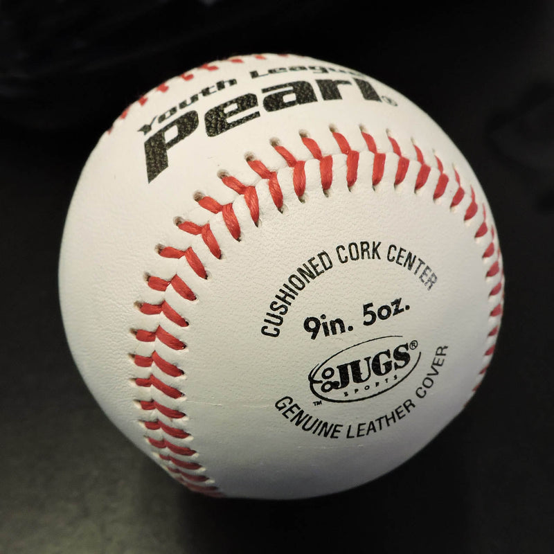 Jugs Pearl Youth League Leather Baseball - Dozen