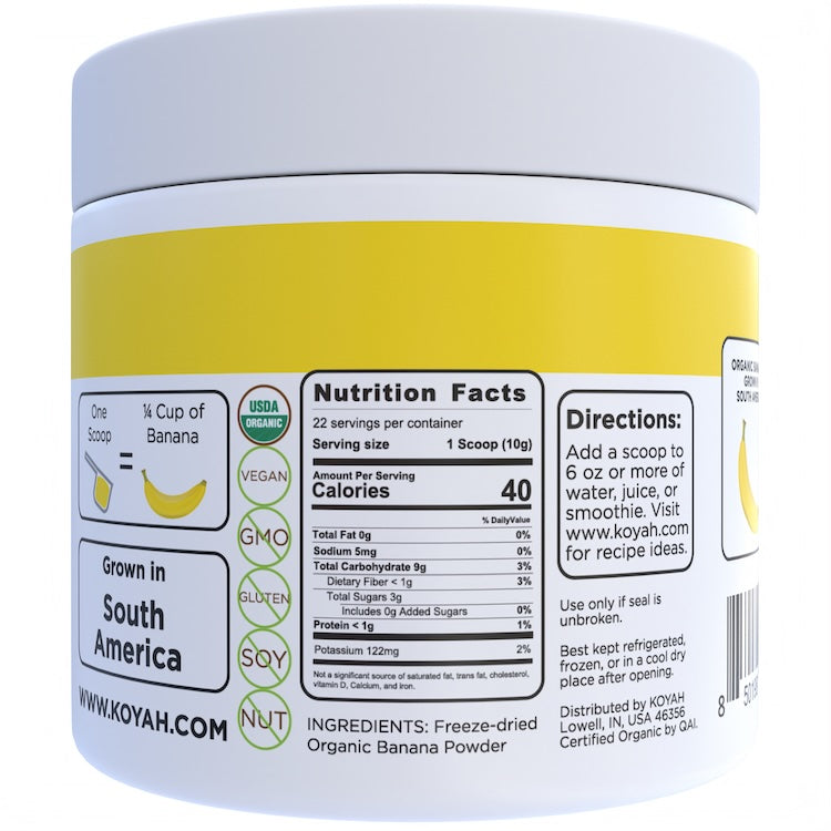 KOYAH Organic Banana Powder
