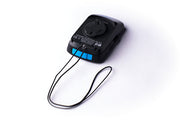 Wahoo ELEMNT BOLT and ROAM Tether, back of a BOLT with the blue tether loop