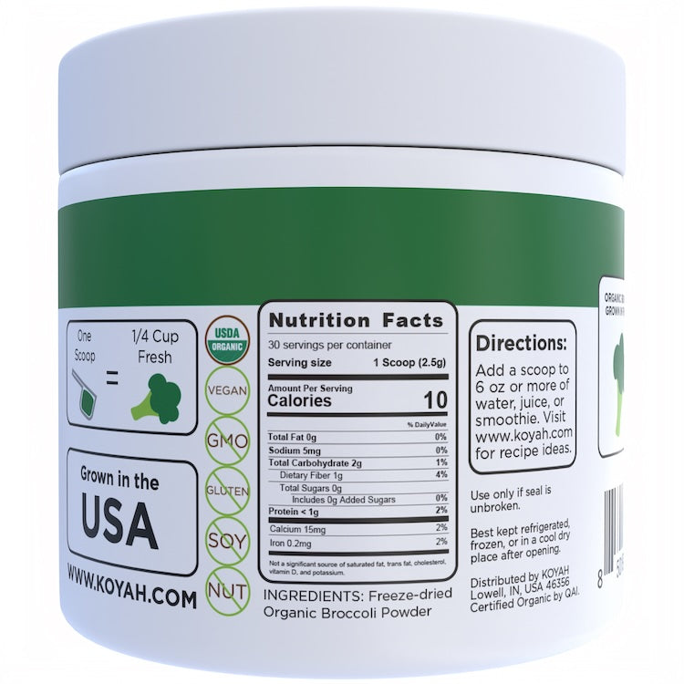 KOYAH Organic Broccoli Powder
