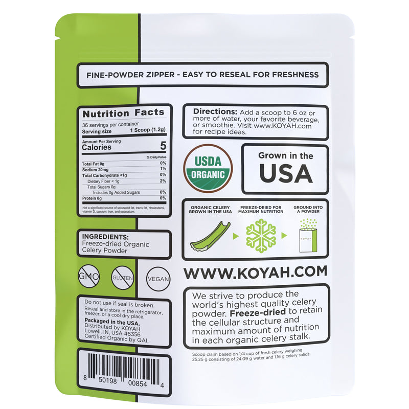 KOYAH Organic Celery Powder