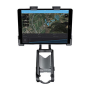 Garmin Tacx Bracket for Tablets, holding a tablet on its arm