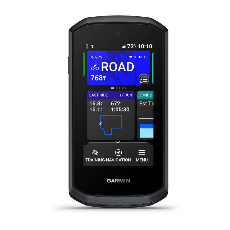 Garmin Edge Explore 3 bike computer with its home screen showing