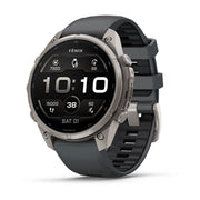 Garmin fēnix 9 Pro Multisport GPS Smartwatch — Titanium with Graphite/Black Silicone Band