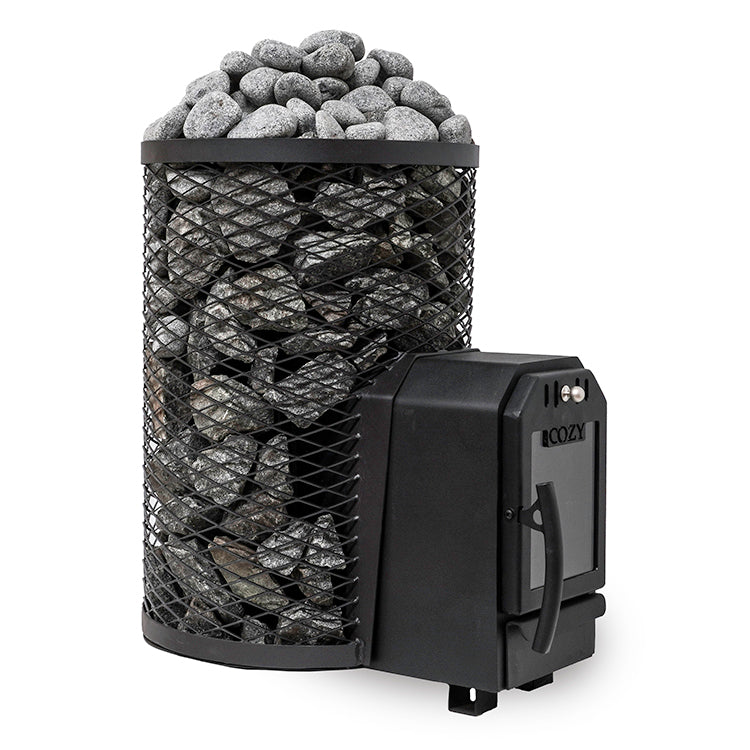 Cozy Heat O Thru-Wall Wood Burning Sauna Stove