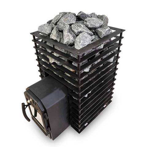 Cozy Heat Quattro Thru-Wall Wood Burning Sauna Stove