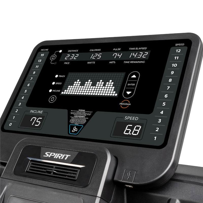 cybex r series 50l treadmill Spirit CT800 Treadmill, 84" x 35" x 57"