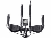 Wahoo ELEMNT Aerobar/TT Mount, ELEMNT on the aerobar extensions with the bike
