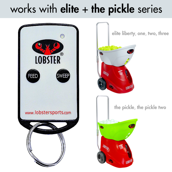 Lobster Sports Elite Tennis Ball Machine 2-Function Remote Control