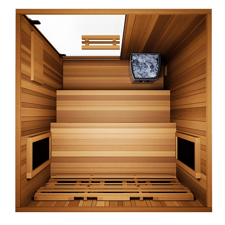 Finnmark FD-4 Trinity 2-Person Hybrid Indoor Infrared & Traditional Steam Sauna