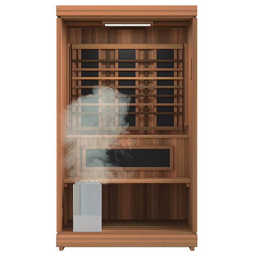 Finnmark FD-4 Trinity 2-Person Hybrid Indoor Infrared & Traditional Steam Sauna