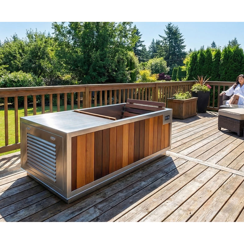 Finnmark SoulCold cold plunge on an outdoor deck