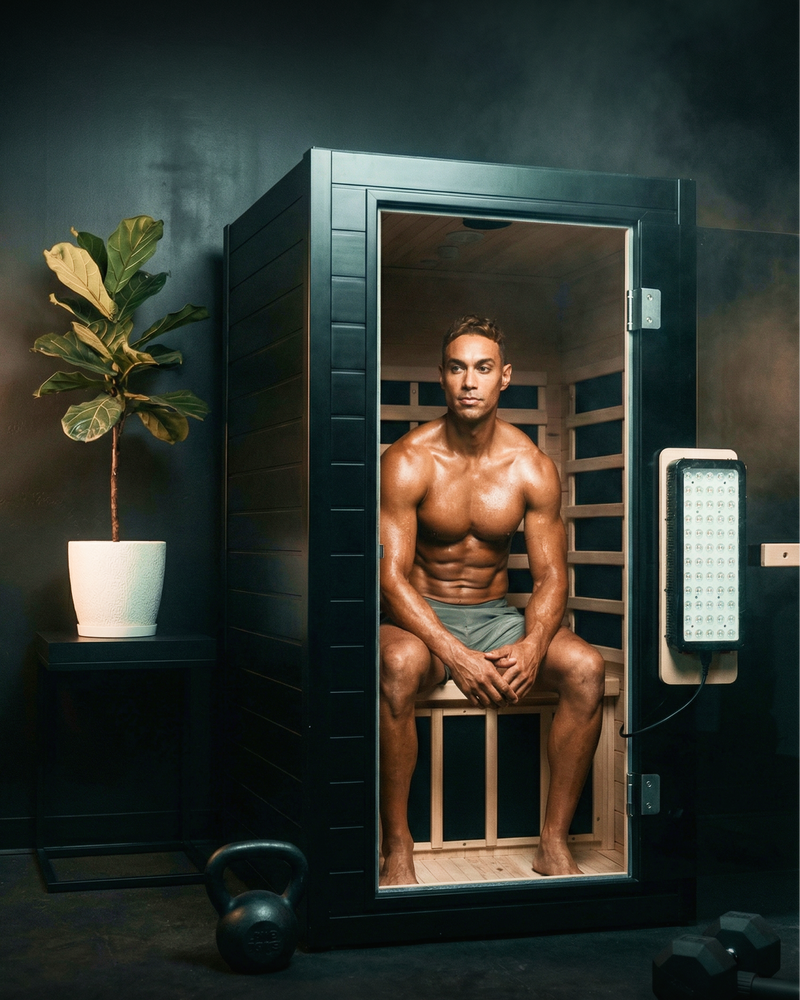 SaunaBox® Solara: Full Spectrum 1-Person Infrared Sauna