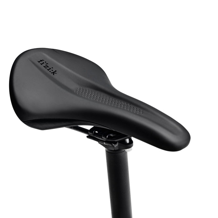 Wahoo KICKR BIKE PRO, black Fi'zi:k saddle on the seatpost