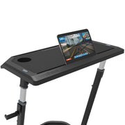 Wahoo KICKR Desk, desk with an open laptop and phone on top