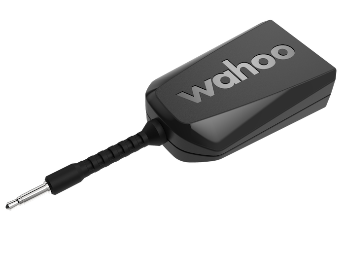 Wahoo KICKR Direct Connect, pod with Wahoo logo and short cable