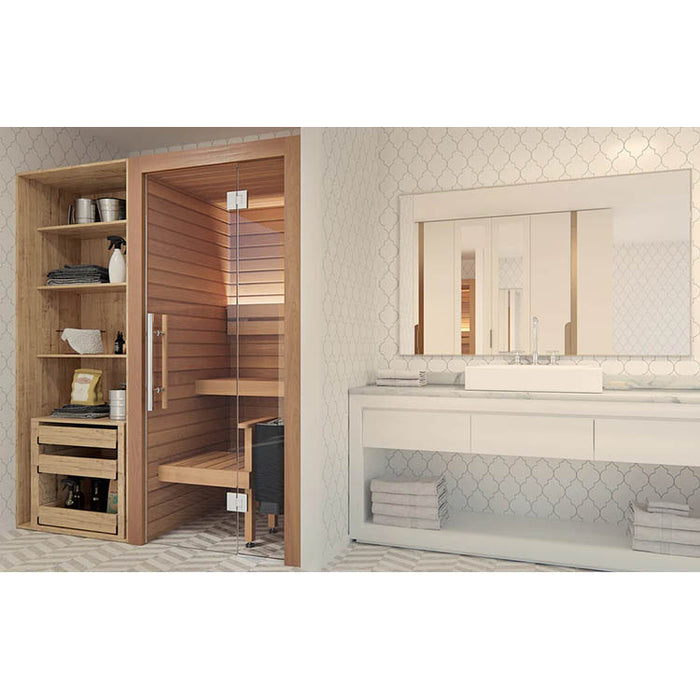 Auroom Cala Glass 1 Person Mini Indoor Sauna
