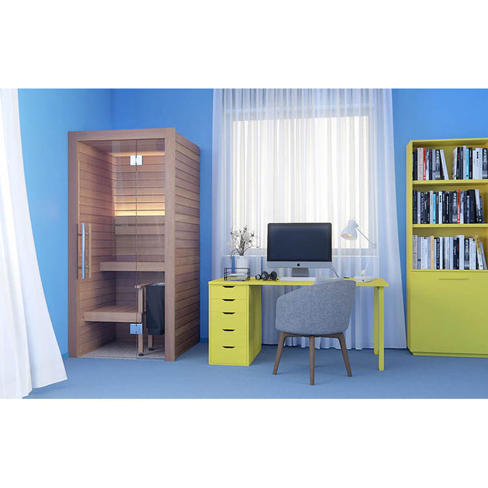 Auroom Cala Glass 1 Person Mini Indoor Sauna