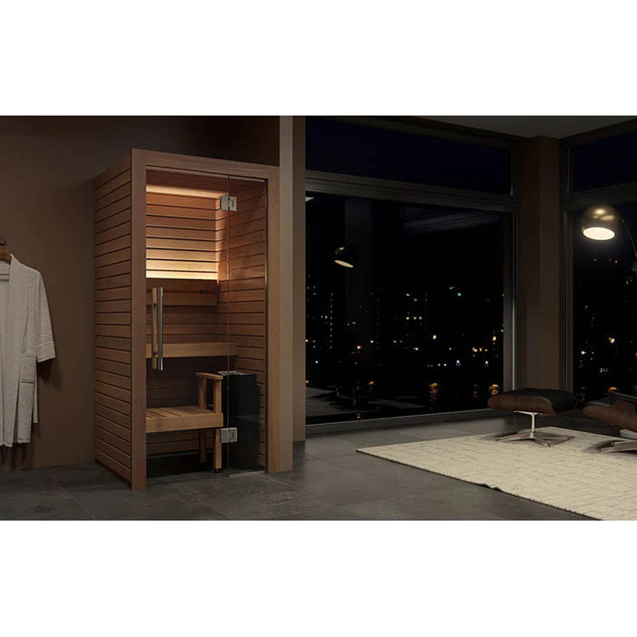 Auroom Cala Glass 1 Person Mini Indoor Sauna