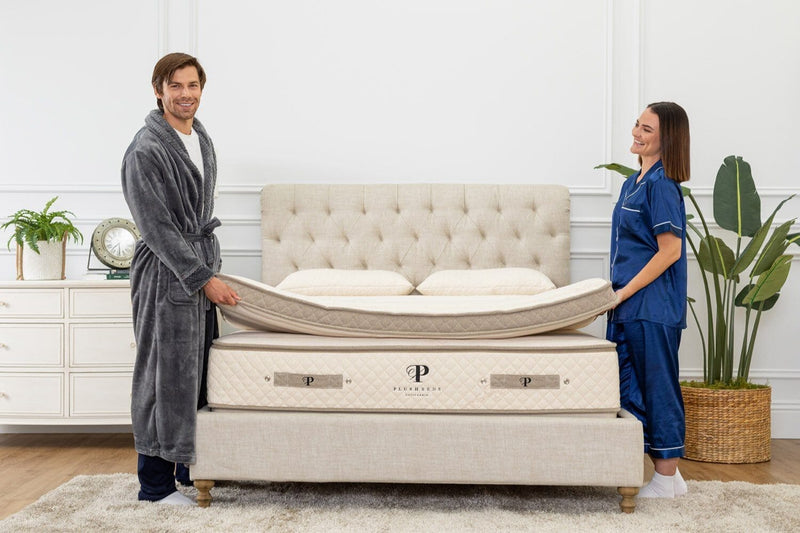 PlushBeds Quilted Organic Mattress Topper