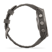 Garmin fēnix 9 Multisport GPS Smartwatch — 47 mm, Titanium with Pebble Gray, side profile