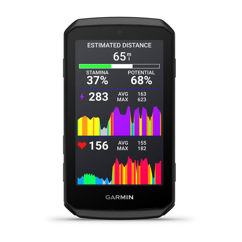 Garmin Edge 1060, stamina and estimated distance on screen