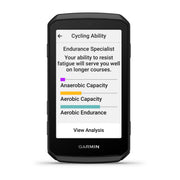 Garmin Edge 1060, the cycling ability analysis screen