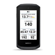 Garmin Edge Explore 3, a ride data page with heart rate and power