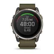 Garmin Enduro 4 showing a grade-adjusted pace workout