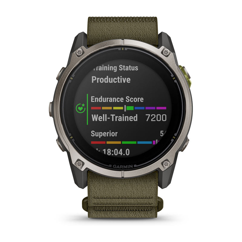 Garmin Enduro 4 showing training status and endurance score